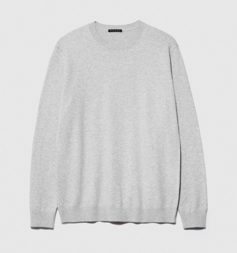 Slim fit sweater - men's crew neck sweaters - Light Gray | Sisley image number 7